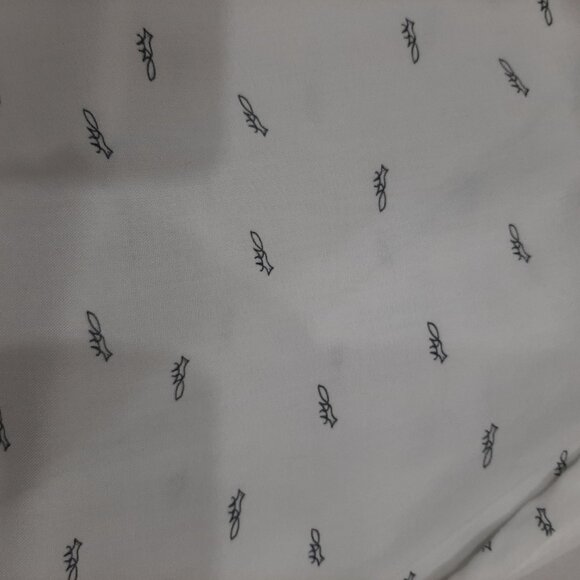 Fox motif boutique button up blouse made in Montreal - Picture 6 of 9